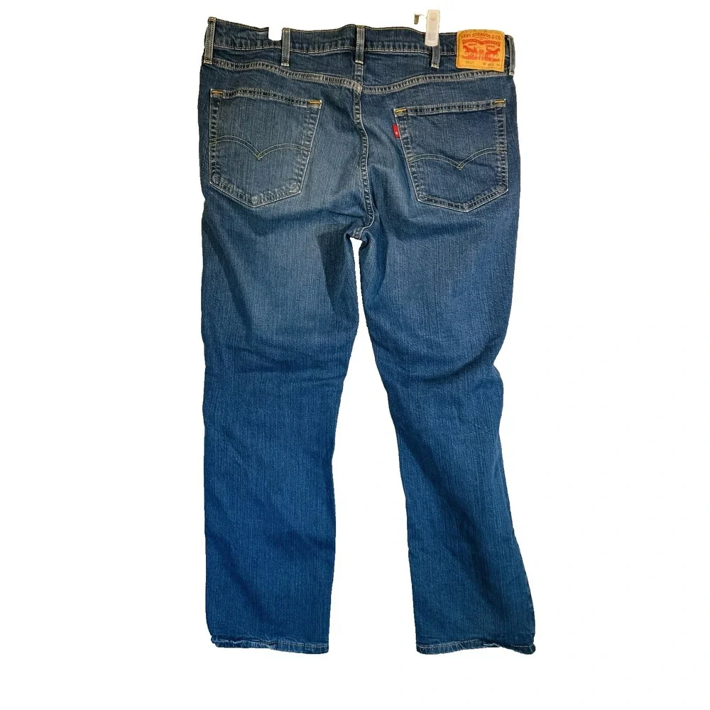 Levis 541 Jeans Mens 40x28 Blue Denim Medium Wash Athletic Fit Tapered Stretch